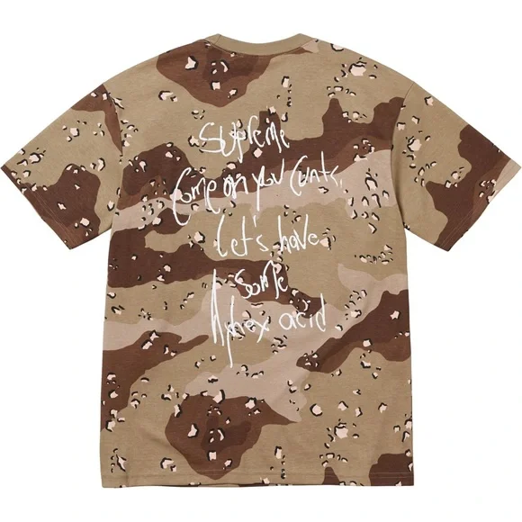 SUPREME Aphex Twin Windowlicker Tee Chocolate Chip Camo T-Shirt SS25 Size XL